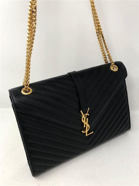 ysl black bag second hand|ysl shoulder bag price.